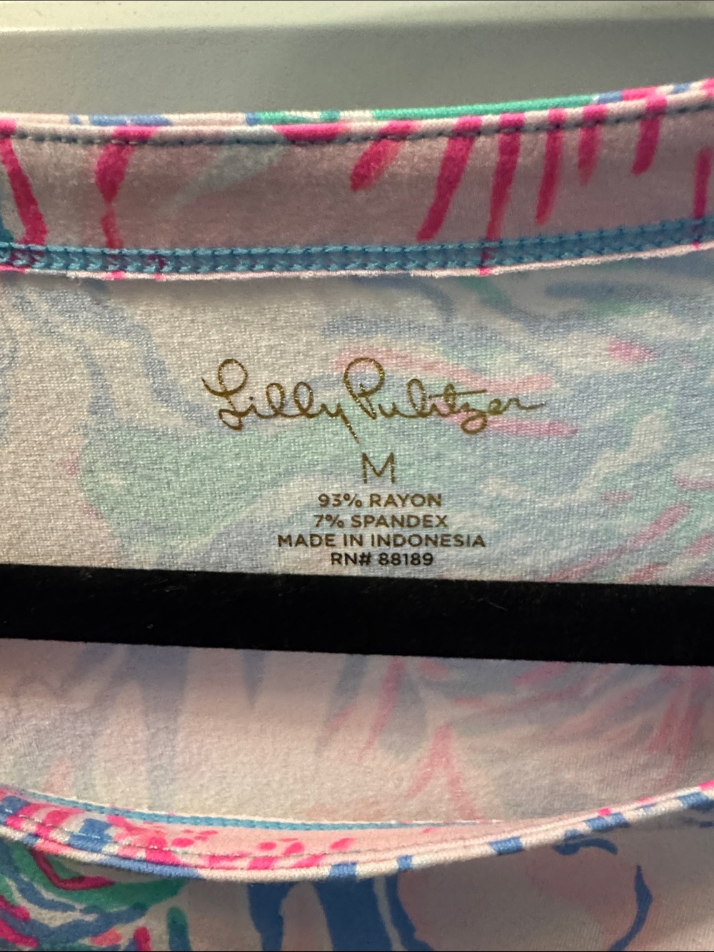 Lilly Pulitzer Multicolor Long Sleeve Dress in Pink, Blue & Green